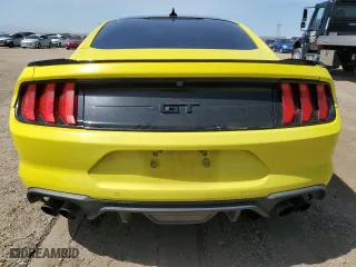 2021 Ford Mustang GT with VIN 1FA6P8CF3M5105831, listed as a Copart auction lot 50841185 with 114,399 mi miles and Salvage Title. Bid and sale history available at carsss.com. Image 6.
