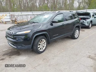 2015 Jeep Cherokee Limited with VIN 1C4PJMDB9FW680565, listed as a IAAI auction lot 42134052 with 192,728 mi miles. Bid and sale history available at carsss.com. Image 2.
