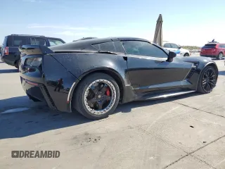 2019 Chevrolet Corvette Z06 2LZ with VIN 1G1YS2D65K5602382, listed as a Copart auction lot 77481004 with 52,784 mi miles and Salvage Title. Bid and sale history available at carsss.com. Image 3.