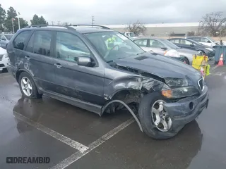 2003 BMW X5 3.0i with VIN 5UXFA53593LV75940, listed as a IAAI auction lot 41583922 with 1 mi miles. Bid and sale history available at carsss.com. Image 1.