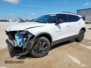 2024 Chevrolet Blazer LT with VIN 3GNKBCR47RS122801, listed as a Copart auction lot 58600415 with 10,250 mi miles and Salvage title. Bid and sale history available at DreamBid. Image 1.