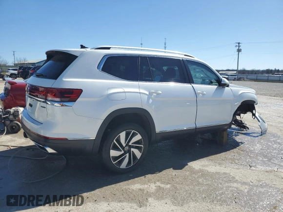 2024 Volkswagen Atlas SEL z VIN 1V2BR2CAXRC503592, wystawiony jako Copart lot #47212905 z przebiegiem 25 148 mil mil oraz Szkoda całkowita • Salvage title. Historia ofert i sprzedaży dostępna na DreamBid. Obrazek 3.