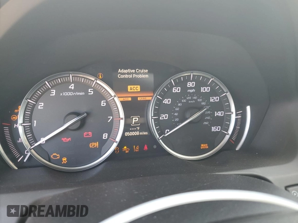 2020 Acura TLX w/Technology Pkg with VIN 19UUB2F40LA000825, listed as a Copart auction lot 43449455 with 50,008 mi miles and Salvage Title. Bid and sale history available at carsss.com. Image 9.