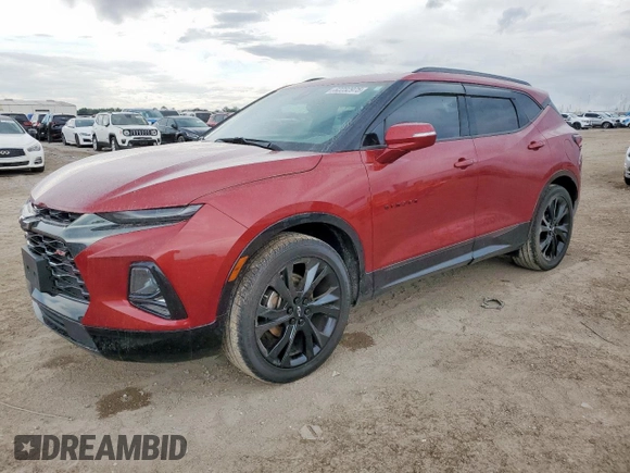 2020 Chevrolet Blazer RS with VIN 3GNKBERS8LS541337, listed as a Copart auction lot 62232975 with 35,919 mi miles and Salvage title. Bid and sale history available at DreamBid. Image 1.