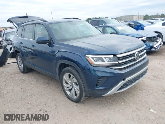 2021 Volkswagen Atlas SE z VIN 1V2JR2CA3MC555490, wystawiony jako IAAI lot #41286240 z przebiegiem 89 435 mil mil oraz . Historia ofert i sprzedaży dostępna na DreamBid. Obrazek 1.