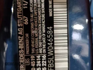 2020 Mercedes-Benz A 220 with VIN W1K3G4FB5LW046584, listed as a Copart auction lot 85710734 with 35,590 mi miles and Salvage Title. Bid and sale history available at DreamBid. Image 13.