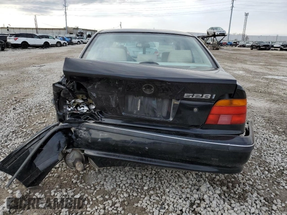 1998 BMW 5 Series 528iA with VIN WBADD6320WGT90679, listed as a Copart auction lot 86262224 with 200,336 mi miles and Salvage Title. Bid and sale history available at carsss.com. Image 6.