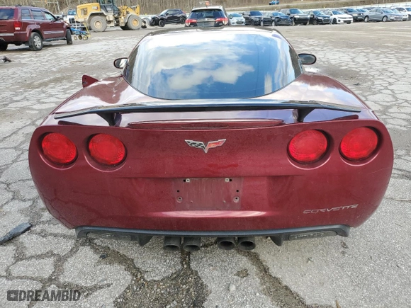 2006 Chevrolet Corvette with VIN 1G1YY26U365122082, listed as a Copart auction lot 82696614 with 125,425 mi miles and Salvage Title. Bid and sale history available at carsss.com. Image 6.