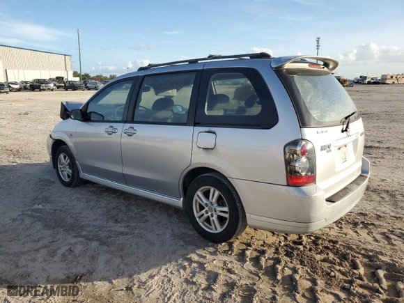 2005 Mazda MPV LX with VIN JM3LW28A250548312, listed as a Copart auction lot 80141954 with 140,051 mi miles and Non Repairable. Bid and sale history available at carsss.com. Image 2.