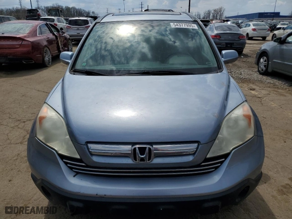 2009 Honda CR-V EX-L with VIN 5J6RE487X9L067485, listed as a Copart auction lot 54377995 with 267,032 mi miles and Clean Title. Bid and sale history available at carsss.com. Image 5.