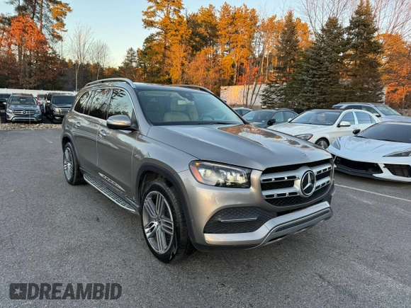 2020 Mercedes-Benz GLS with VIN 4JGFF5KE0LA192187, listed as a Copart auction lot 82280613 with 95,671 mi miles. Bid and sale history available at carsss.com. Image 2.