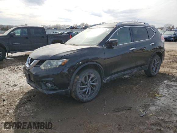 2016 Nissan Rogue SL with VIN 5N1AT2MV1GC763453, listed as a Copart auction lot 45468965 with 135,802 mi miles and Salvage Title. Bid and sale history available at DreamBid. Image 1.