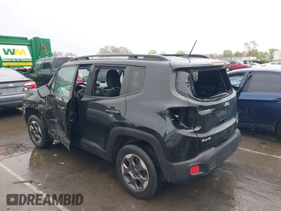 2017 Jeep Renegade Sport with VIN ZACCJBABXHPE67437, listed as a IAAI auction lot 41860179 with 135,381 mi miles and . Bid and sale history available at carsss.com. Image 6.