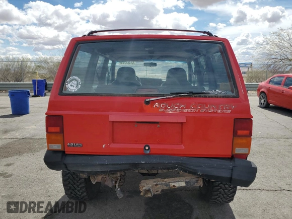 1996 Jeep Cherokee Sport with VIN 1J4FJ68S6TL213886, listed as a Copart auction lot 51462275 with 215,091 mi miles and Salvage title. Bid and sale history available at DreamBid. Image 6.