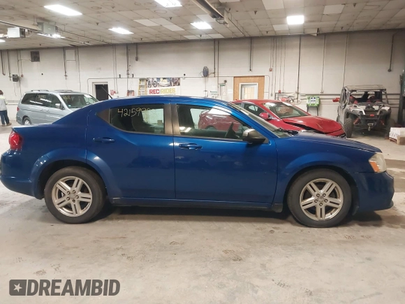 2012 Dodge Avenger SE with VIN 1C3CDZAB2CN275242, listed as a IAAI auction lot 42159958 with 176,650 mi miles and . Bid and sale history available at carsss.com. Image 14.