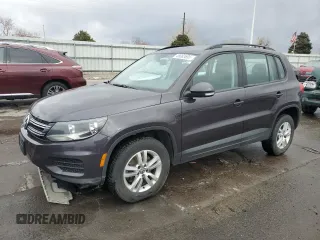 2016 Volkswagen Tiguan SE with VIN WVGBV7AX9GW558477, listed as a Copart auction lot 49063695 with 134,651 mi miles and Salvage Title. Bid and sale history available at DreamBid. Image 1.