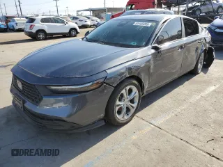 2024 Honda Accord LX z VIN 1HGCY1F2XRA050563, wystawiony jako Copart lot #58165205 z przebiegiem 38 225 mil mil oraz Tytuł czysty. Historia ofert i sprzedaży dostępna na DreamBid. Obrazek 1.