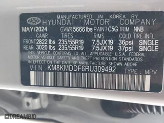 2024 Hyundai IONIQ 5 SE with VIN KM8KMDDF6RU309492, listed as a IAAI auction lot 41691314 with 3,522 mi miles. Bid and sale history available at carsss.com. Image 9.