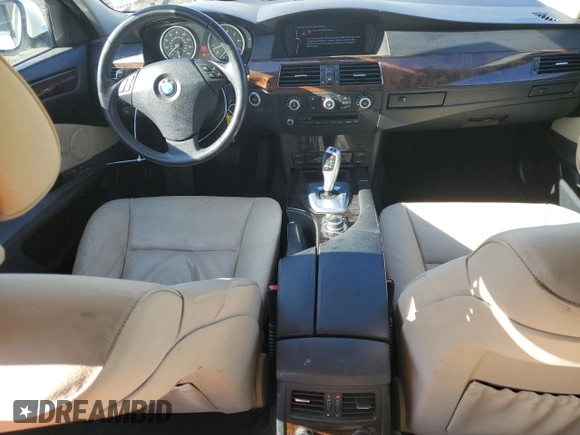 2010 BMW 5 Series 528i with VIN WBANU5C56AC366010, listed as a Copart auction lot 50229075 with 125,766 mi miles and Salvage Title. Bid and sale history available at DreamBid. Image 8.