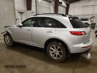 2008 Infiniti FX z VIN JNRAS08WX8X204671, wystawiony jako Copart lot #55889105 z przebiegiem 161 897 mil mil oraz Szkody całkowita. Historia ofert i sprzedaży dostępna na DreamBid. Obrazek 2.