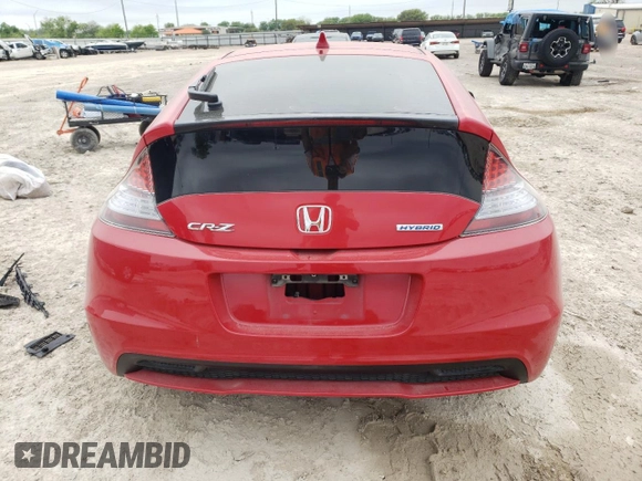 2015 Honda CR-Z with VIN JHMZF1D43FS000174, listed as a Copart auction lot 51100715 with Not Provided miles and Salvage Title. Bid and sale history available at DreamBid. Image 6.