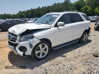 2017 Mercedes-Benz GLE 350 with VIN 4JGDA5JB6HA853368, listed as a Copart auction lot 57012235 with 165,602 mi miles and Salvage title. Bid and sale history available at DreamBid. Image 1.
