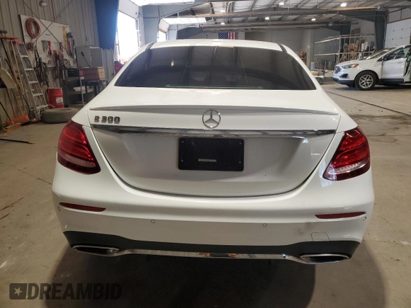 2018 Mercedes-Benz E 300 with VIN WDDZF4JB7JA314257, listed as a Copart auction lot 54071805 with 76,658 mi miles and Salvage title. Bid and sale history available at DreamBid. Image 6.