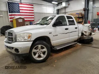 2008 Dodge 1500 SLT z VIN 1D7HU18298S567638, wystawiony jako Copart lot #53362695 z przebiegiem 227 073 mil mil oraz Czysty tytuł • Clean title. Historia ofert i sprzedaży dostępna na DreamBid. Obrazek 1.