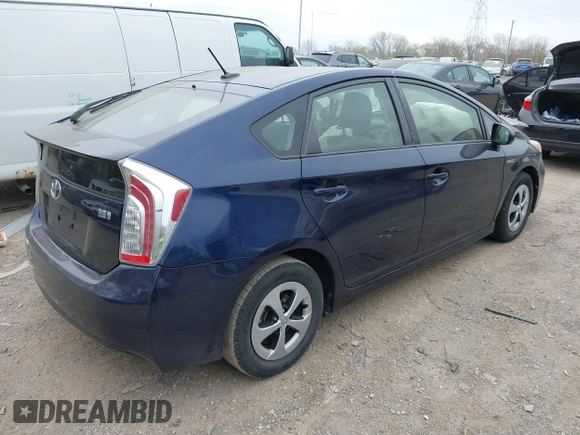 2012 Toyota Prius One with VIN JTDKN3DU0C1525647, listed as a IAAI auction lot 42051971 with 134,330 mi miles and . Bid and sale history available at DreamBid. Image 4.