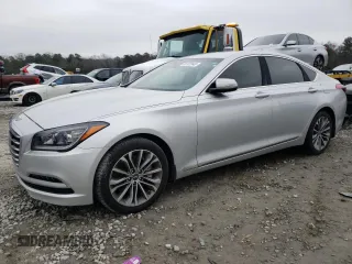 2017 Genesis G80 3.8L with VIN KMHGN4JE4HU172064, listed as a Copart auction lot 81132543 with 126,750 mi miles and Salvage Title. Bid and sale history available at carsss.com. Image 1.