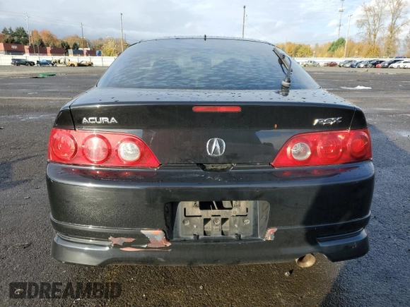 2006 Acura RSX with VIN JH4DC548X6S002517, listed as a Copart auction lot 80588464 with 215,483 mi miles and Clean Title. Bid and sale history available at carsss.com. Image 6.