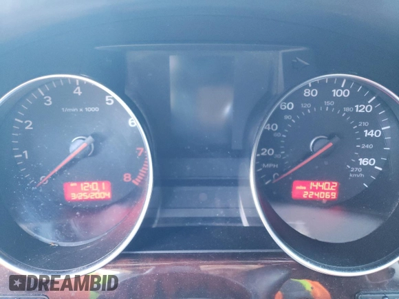 2005 Audi A8 L with VIN WAUML44E85N016315, listed as a Copart auction lot 46467405 with 224,069 mi miles and Salvage Title. Bid and sale history available at carsss.com. Image 9.