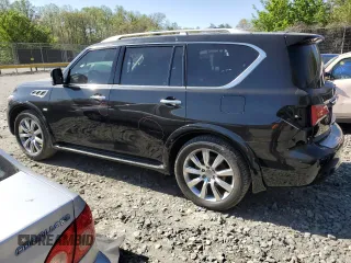 2014 Infiniti QX80 with VIN JN8AZ2NC8E9351805, listed as a Copart auction lot 51715735 with 130,943 mi miles and Salvage Title. Bid and sale history available at carsss.com. Image 2.