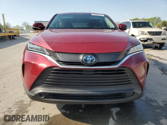 2021 Toyota Venza LE with VIN JTEAAAAH8MJ007902, listed as a Copart auction lot 52990125 with 55,100 mi miles and Salvage Title. Bid and sale history available at carsss.com. Image 5.
