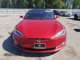 2017 Tesla Model S 100D with VIN 5YJSA1E24HF213343, listed as a Copart auction lot 52175575 with 72,502 mi miles and Salvage Title. Bid and sale history available at DreamBid. Image 5.