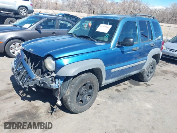 2005 Jeep Liberty Sport with VIN 1J4GK48K55W718275, listed as a IAAI auction lot 41869950 with 198,154 mi miles. Bid and sale history available at carsss.com. Image 18.