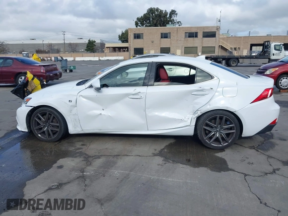 2014 Lexus IS 350 with VIN JTHBE1D27E5013784, listed as a IAAI auction lot 41446871 with 165,539 mi miles and . Bid and sale history available at DreamBid. Image 14.