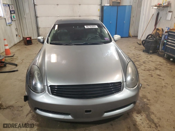 2005 Infiniti G35 Coupe with VIN JNKCV54E65M412049, listed as a Copart auction lot 86795004 with NaN miles and Salvage Title. Bid and sale history available at carsss.com. Image 5.