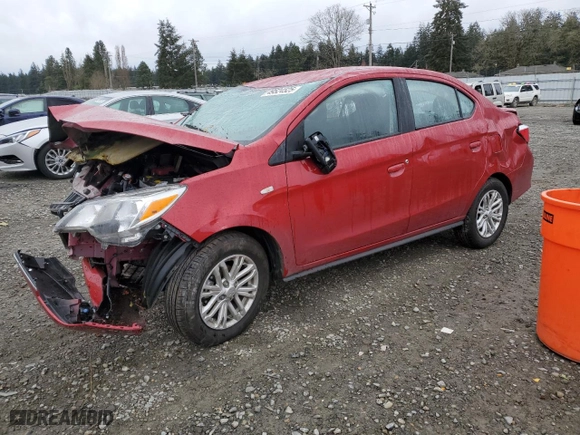 2024 Mitsubishi Mirage G4 ES with VIN ML32FUFJ2RHF00552, listed as a Copart auction lot 49524525 with 18,483 mi miles and Salvage Title. Bid and sale history available at carsss.com. Image 1.