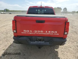 2024 Chevrolet Colorado 2WD Work Truck with VIN 1GCPSBEK8R1109537, listed as a Copart auction lot 53754195 with 30,124 mi miles and Salvage Title. Bid and sale history available at DreamBid. Image 6.