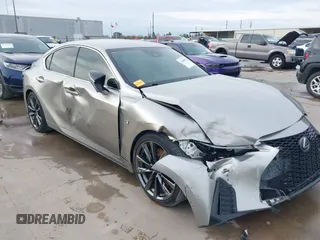 2021 Lexus IS with VIN JTHGZ1B21M5038532, listed as a IAAI auction lot 41305822 with 30,013 mi miles. Bid and sale history available at carsss.com. Image 1.