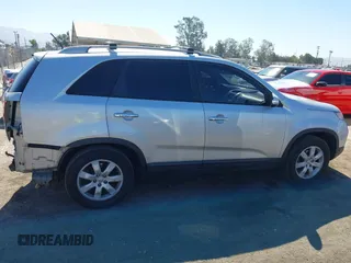 2013 Kia Sorento LX with VIN 5XYKT4A6XDG356336, listed as a IAAI auction lot 42503679 with 236,752 mi miles and . Bid and sale history available at DreamBid. Image 14.