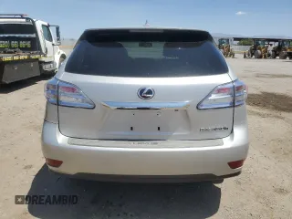 2012 Lexus RX 450h with VIN JTJZB1BA1C2006294, listed as a Copart auction lot 62128945 with 222,829 mi miles and Salvage title. Bid and sale history available at DreamBid. Image 6.
