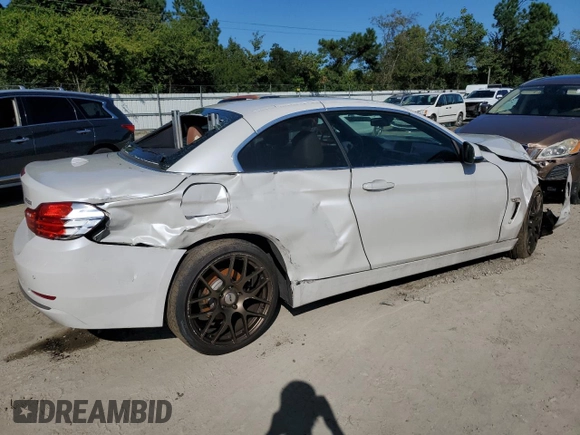 2015 BMW 4 Series 428i xDrive with VIN WBA3T1C55FP820797, listed as a Copart auction lot 74568794 with Not Provided miles and Salvage Title. Bid and sale history available at carsss.com. Image 3.