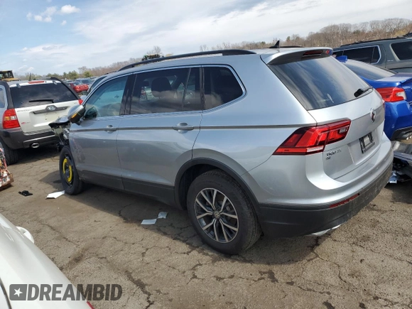 2019 Volkswagen Tiguan SE with VIN 3VV2B7AX9KM121005, listed as a Copart auction lot 50185215 with 60,192 mi miles and Salvage Title. Bid and sale history available at DreamBid. Image 2.