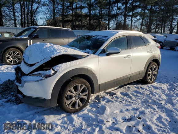 2022 Mazda CX-30 S Premium with VIN 3MVDMBDL3NM425155, listed as a Copart auction lot 41708585 with 30,466 mi miles and Salvage Title. Bid and sale history available at carsss.com. Image 1.