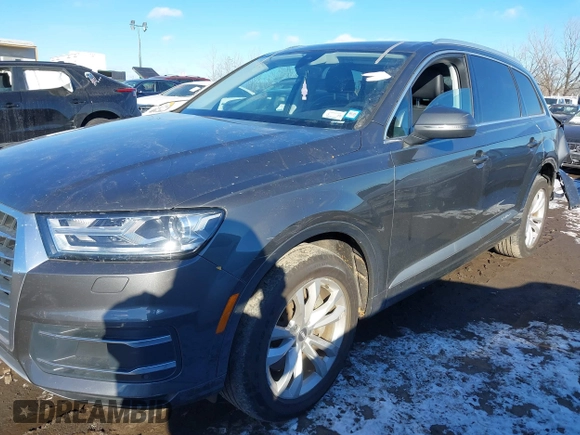 2019 Audi Q7 Premium with VIN WA1AHAF72KD016715, listed as a IAAI auction lot 41191179 with 62,762 mi miles and . Bid and sale history available at DreamBid. Image 18.