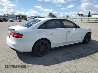 2014 Audi A4 Premium Plus with VIN WAUFFAFL9EN043114, listed as a Copart auction lot 48069195 with 115,398 mi miles and Salvage Title. Bid and sale history available at carsss.com. Image 3.