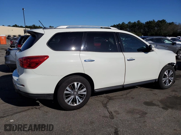 2017 Nissan Pathfinder SV with VIN 5N1DR2MM5HC666793, listed as a Copart auction lot 51924315 with 167,309 mi miles and Salvage title. Bid and sale history available at DreamBid. Image 3.