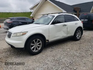 2008 Infiniti FX with VIN JNRAS08W08X203528, listed as a Copart auction lot 60049045 with 164,855 mi miles and Salvage title. Bid and sale history available at DreamBid. Image 1.